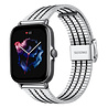 Strap-it Strap-it Correa acero inoxidable Amazfit GTS 3 (plata/negro) Strap-it Strap-it Correa acero inoxidable Amazfit GTS 3 (plata/negro)