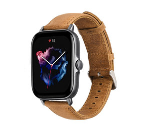 Strap-it Correa cuero Amazfit GTS 3 (marrón) Strap-it Correa cuero Amazfit GTS 3 (marrón)