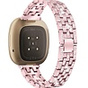 Strap-it Strap-it Correa de diamantes Fitbit Sense (rosa) Strap-it Strap-it Correa de diamantes Fitbit Sense (rosa)