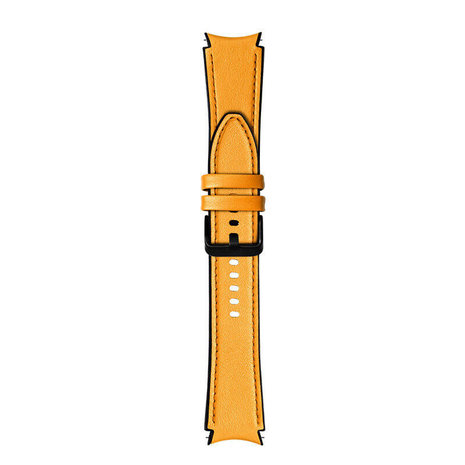 Strap-it Strap-it Correa cuero híbrida Samsung Galaxy Watch 4 Classic 46mm (amarillo) Strap-it Strap-it Correa cuero híbrida Samsung Galaxy Watch 4 Classic 46mm (amarillo)