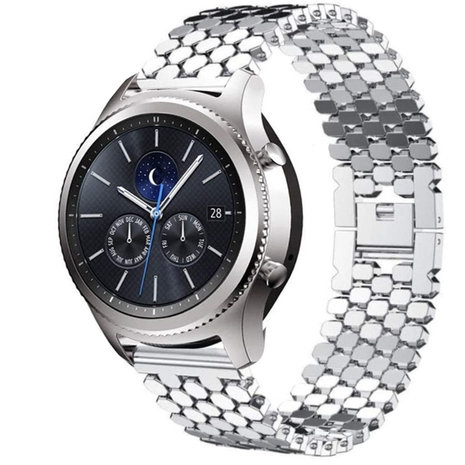 Strap-it Strap-it Correa acero Samsung Gear S3 pez (plata) Strap-it Strap-it Correa acero Samsung Gear S3 pez (plata)