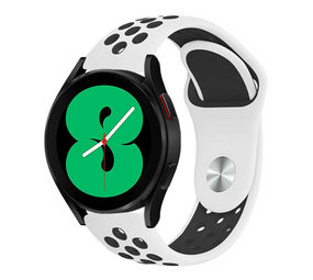 Strap-it Correa deportiva Samsung Galaxy Watch 4 - 40 mm (blanca/negra) Strap-it Correa deportiva Samsung Galaxy Watch 4 - 40 mm (blanca/negra)