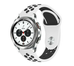 Strap-it Correa deportiva Samsung Galaxy Watch 4 Classic 42mm (blanco/negro) Strap-it Correa deportiva Samsung Galaxy Watch 4 Classic 42mm (blanco/negro)