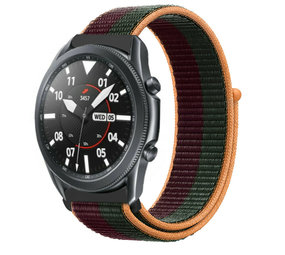 Strap-it Correa nylon Samsung Galaxy Watch 3 45mm (cerezo oscuro) Strap-it Correa nylon Samsung Galaxy Watch 3 45mm (cerezo oscuro)