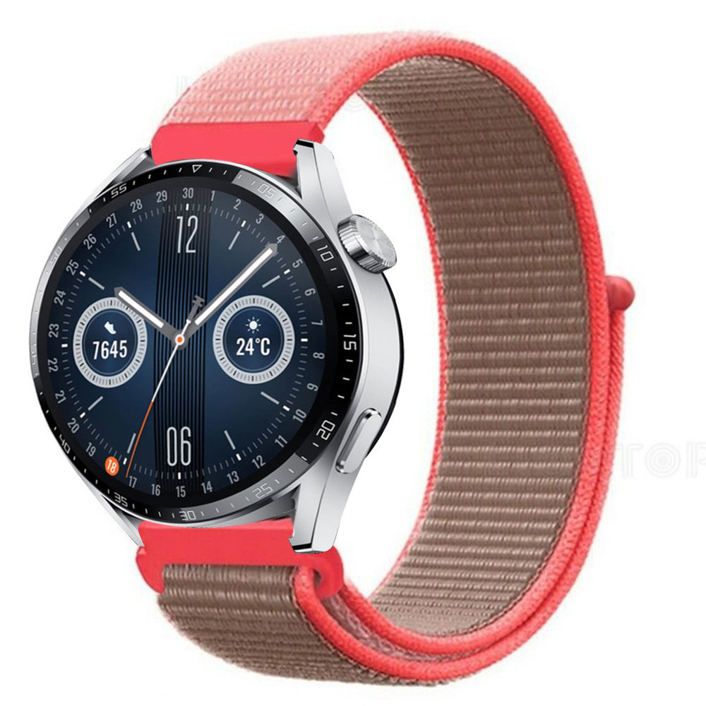 Strap-it Strap-it Correa nylon Huawei Watch GT 3 46mm (rosa fluorescente) Strap-it Strap-it Correa nylon Huawei Watch GT 3 46mm (rosa fluorescente)