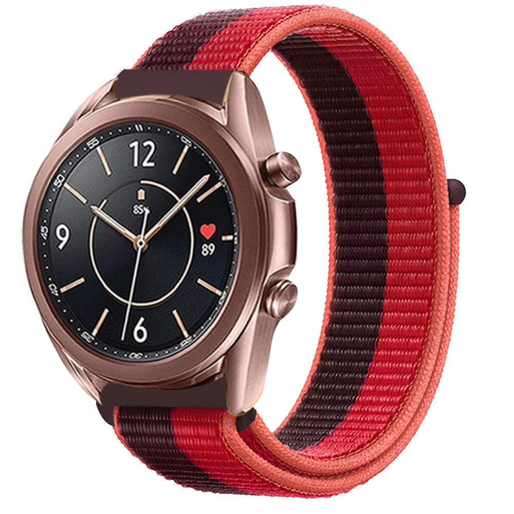 Strap-it Strap-it Correa nylon Samsung Galaxy Watch 3 41mm (rojo cereza) Strap-it Strap-it Correa nylon Samsung Galaxy Watch 3 41mm (rojo cereza)