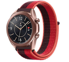 Strap-it Correa nylon Samsung Galaxy Watch 3 41mm (rojo cereza) Strap-it Correa nylon Samsung Galaxy Watch 3 41mm (rojo cereza)
