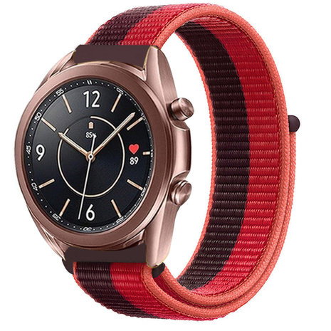 Strap-it Strap-it Correa nylon Samsung Galaxy Watch 3 41mm (rojo cereza) Strap-it Strap-it Correa nylon Samsung Galaxy Watch 3 41mm (rojo cereza)