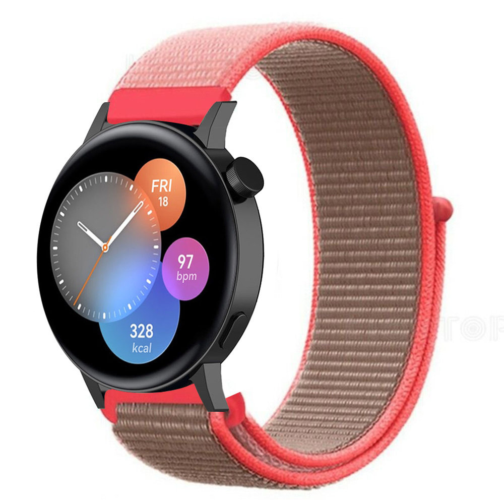 Strap-it Strap-it Correa nylon Huawei Watch GT 3 42mm (rosa fluorescente) Strap-it Strap-it Correa nylon Huawei Watch GT 3 42mm (rosa fluorescente)