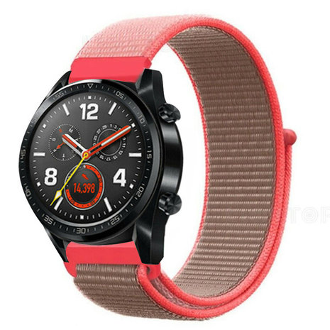 Strap-it Strap-it Correa nylon Huawei Watch GT/GT 2 (rosa fluorescente) Strap-it Strap-it Correa nylon Huawei Watch GT/GT 2 (rosa fluorescente)