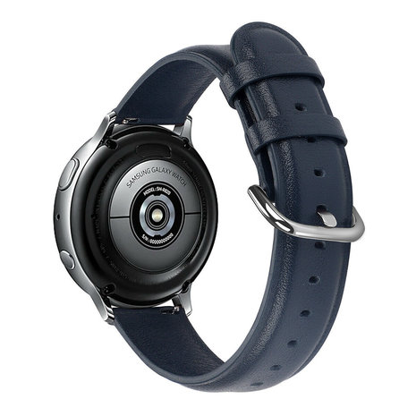 Strap-it Strap-it Correa cuero Samsung Galaxy Watch Active (azul oscuro) Strap-it Strap-it Correa cuero Samsung Galaxy Watch Active (azul oscuro)