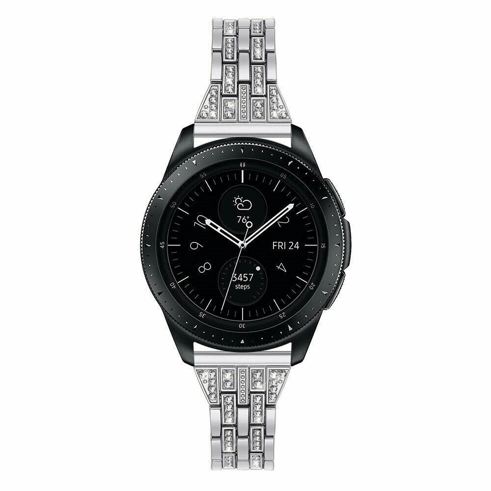 Strap-it Strap-it Correa acero diamantes Samsung Galaxy Watch 42mm (plata) Strap-it Strap-it Correa acero diamantes Samsung Galaxy Watch 42mm (plata)