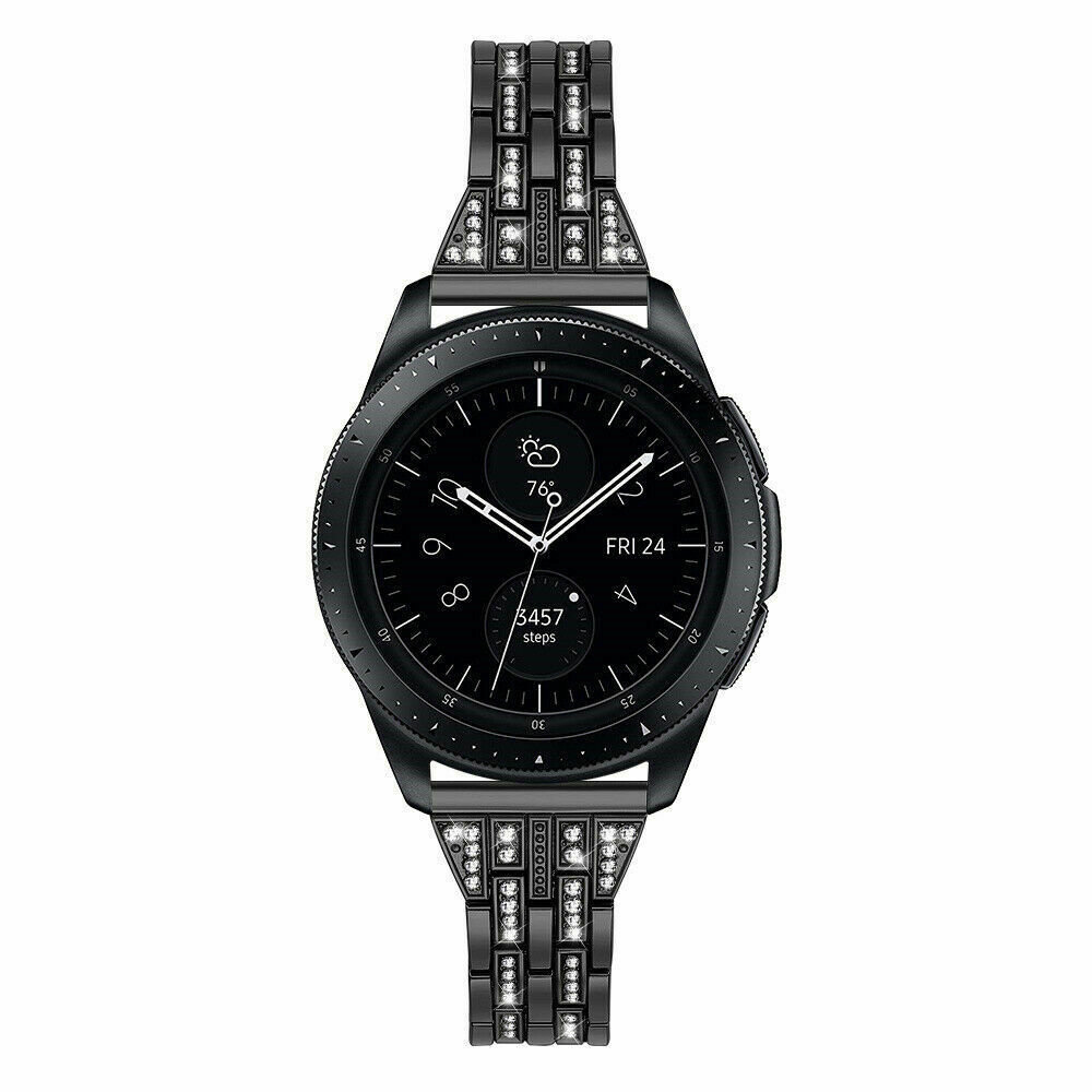 Strap-it Strap-it Correa acero diamantes Samsung Galaxy Watch 42mm (negro) Strap-it Strap-it Correa acero diamantes Samsung Galaxy Watch 42mm (negro)