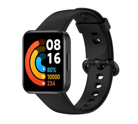 correas kwmobile compatibles con correas de reloj Xiaomi Mi Watch  Lite/Redmi, 2 correas de silicona de repuesto, negro/azul oscuro