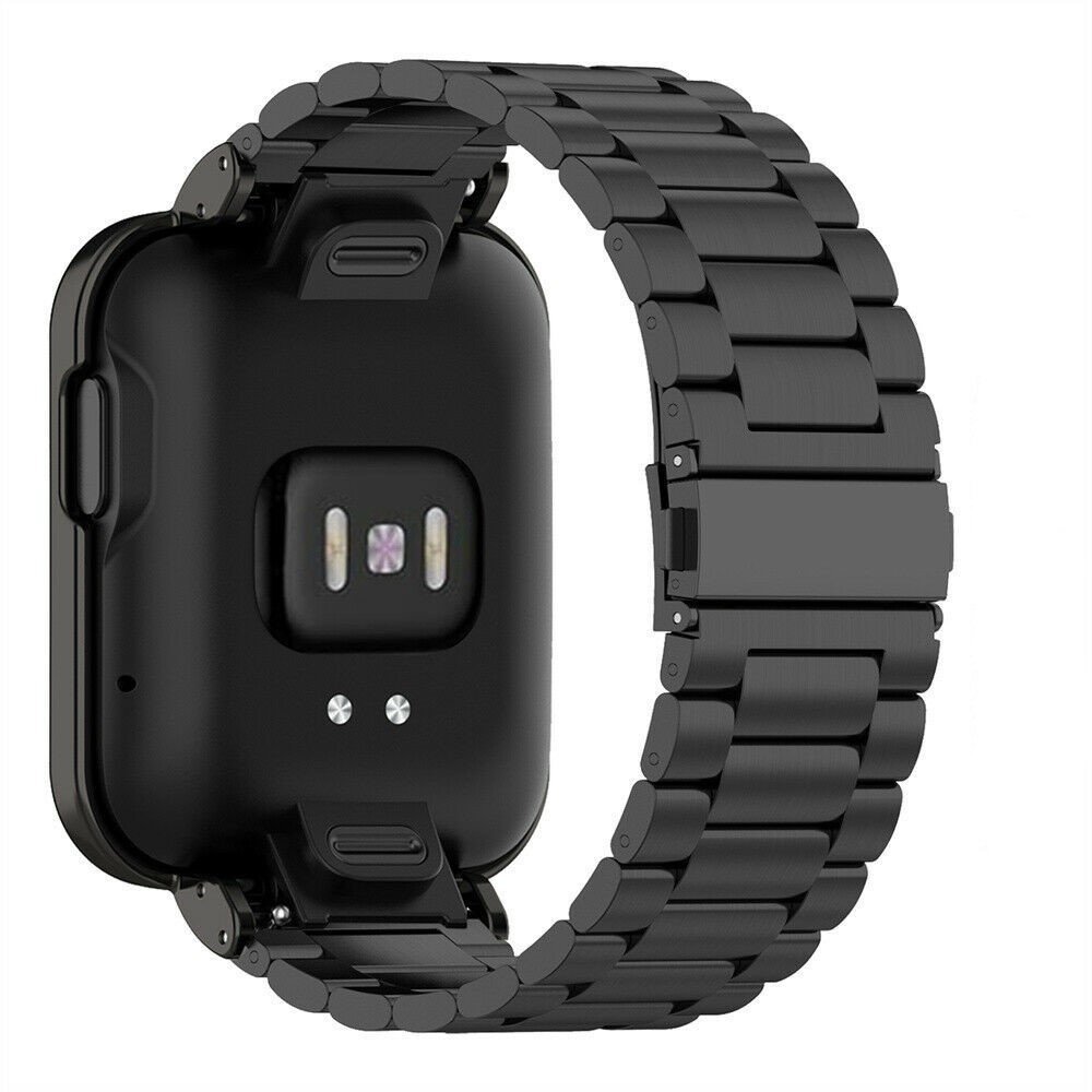 Correas compatibles con Xiaomi Redmi Watch 2 Lite rastreador de actividad  sólido de acero inoxidable para mujeres y hombres, correa de enlace de  metal