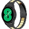 Strap-it Strap-it Correa acero Samsung Galaxy Watch 4 - 40mm (negro/dorado) Strap-it Strap-it Correa acero Samsung Galaxy Watch 4 - 40mm (negro/dorado)