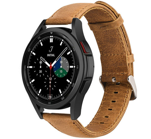 Strap-it Strap-it Correa cuero Samsung Galaxy Watch 4 Classic 46mm (marrón) Strap-it Strap-it Correa cuero Samsung Galaxy Watch 4 Classic 46mm (marrón)