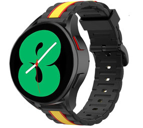 Strap-it Correa edición especial Samsung Galaxy Watch 4 40mm (negra/amarilla) Strap-it Correa edición especial Samsung Galaxy Watch 4 40mm (negra/amarilla)