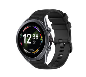 Strap-it Correa silicona lujo Fossil Gen 6 44mm (negra)
