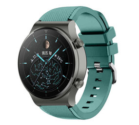 Correa Silicona Para Huawei Watch Gt / Gt2/ Gt 2e/ Gt2 Pro 46mm / Honor/  Verde Oscuro