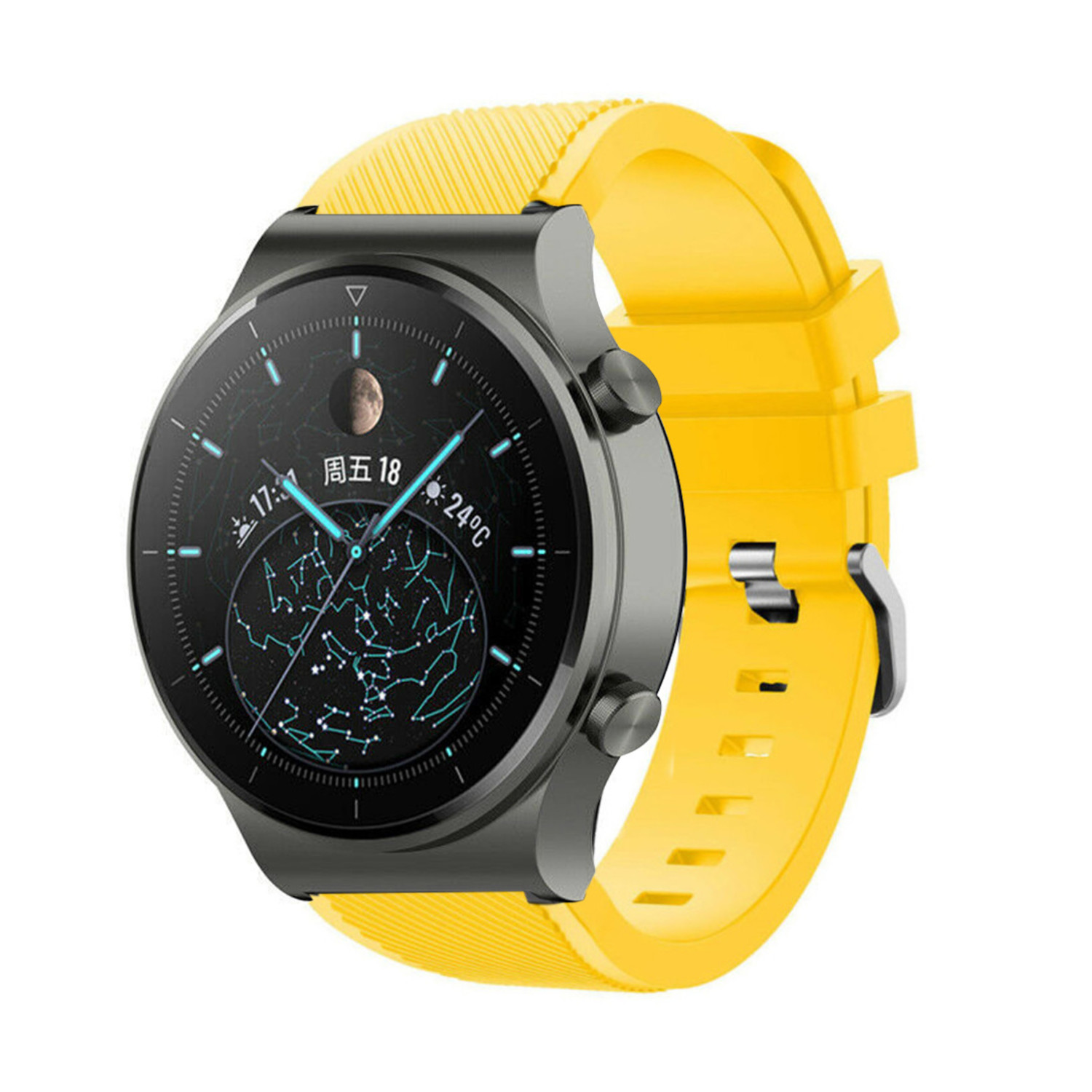 Correa silicona Huawei Watch GT 2 (amarillo) Correasmartwatch.es