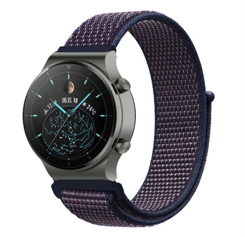 Strap-it Strap-it Correa nylon Huawei Watch GT 2 Pro (violeta-azul) Strap-it Strap-it Correa nylon Huawei Watch GT 2 Pro (violeta-azul)