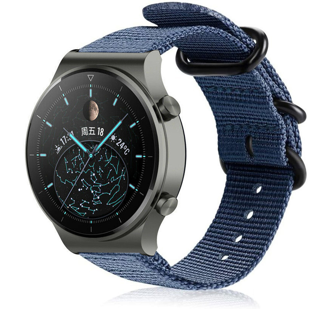Strap-it Strap-it Correa nylon con hebilla Huawei Watch GT 2 Pro (azul) Strap-it Strap-it Correa nylon con hebilla Huawei Watch GT 2 Pro (azul)