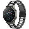 Strap-it Strap-it Correa acero Huawei Watch GT 2 Pro (negro/plata) Strap-it Strap-it Correa acero Huawei Watch GT 2 Pro (negro/plata)