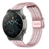 Strap-it Correa acero inoxidable Huawei Watch GT 2 Pro (rosa) Strap-it Correa acero inoxidable Huawei Watch GT 2 Pro (rosa)