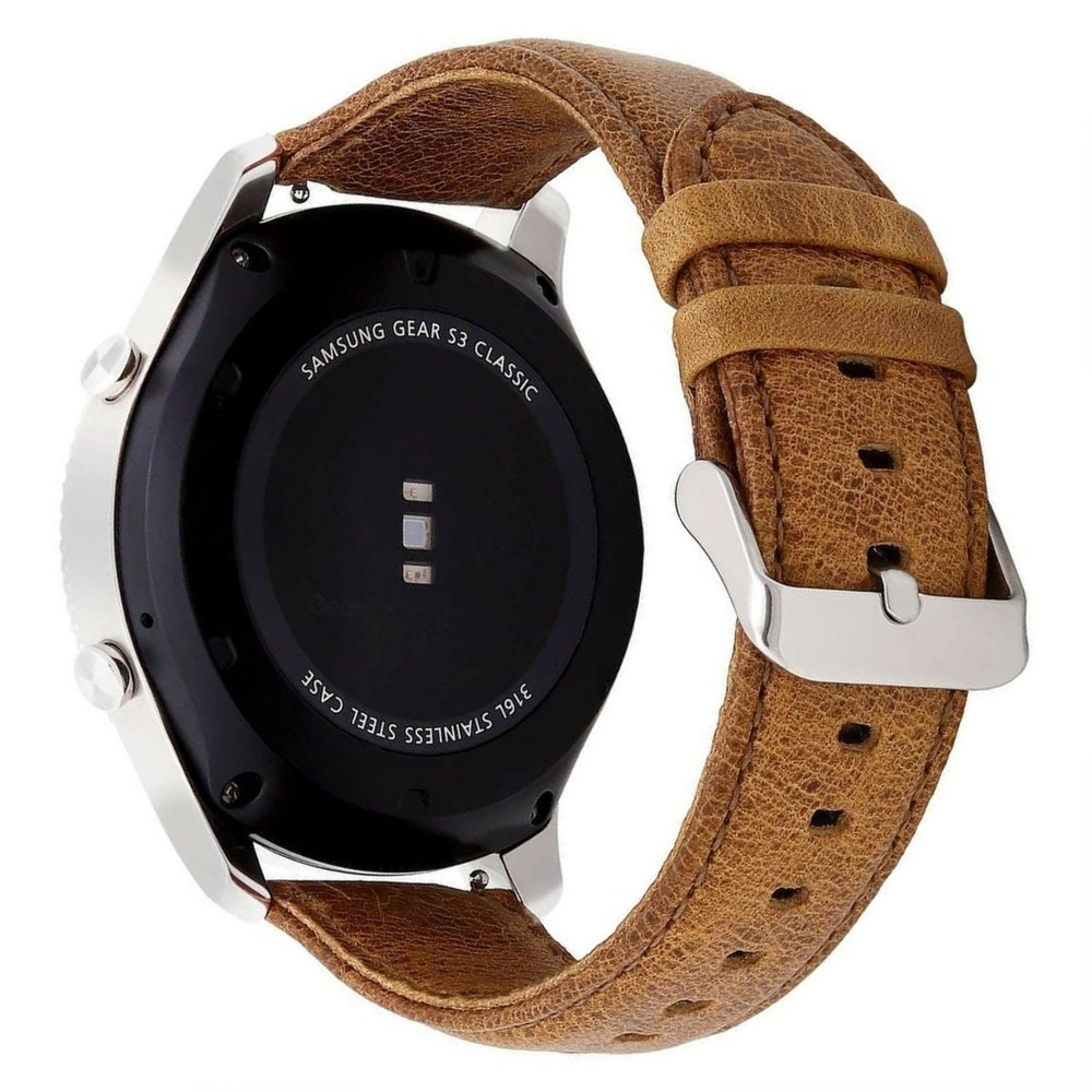 Correa de CUERO para HUAWEI WATCH GT2 46MM - GT2 PRO - Marron GENERICO