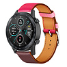 Strap-it Strap-it Correa cuero Honor Magic Watch 2 (rosa brillante/marrón rojo) Strap-it Strap-it Correa cuero Honor Magic Watch 2 (rosa brillante/marrón rojo)