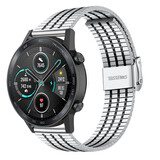 Strap-it Correa acero inoxidable Honor Magic Watch 2 (plata/negro) Strap-it Correa acero inoxidable Honor Magic Watch 2 (plata/negro)