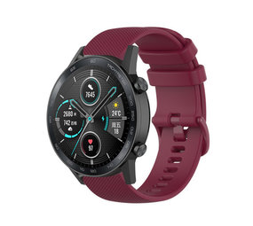 Strap-it Correa silicona lujo Honor Magic Watch 2 (rojo oscuro)