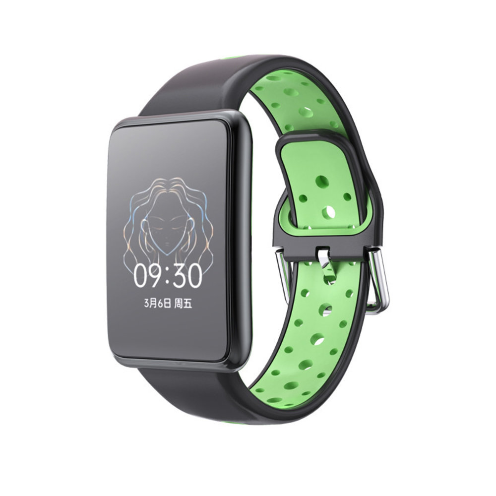 Strap-it Strap-it Correa deportiva Oppo Watch Free (negro/verde) Strap-it Strap-it Correa deportiva Oppo Watch Free (negro/verde)