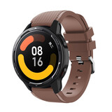 Strap-it Correa silicona Xiaomi Watch S1 (marrón café)