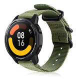 Strap-it Correa nylon con hebilla Xiaomi Watch S1 (verde)