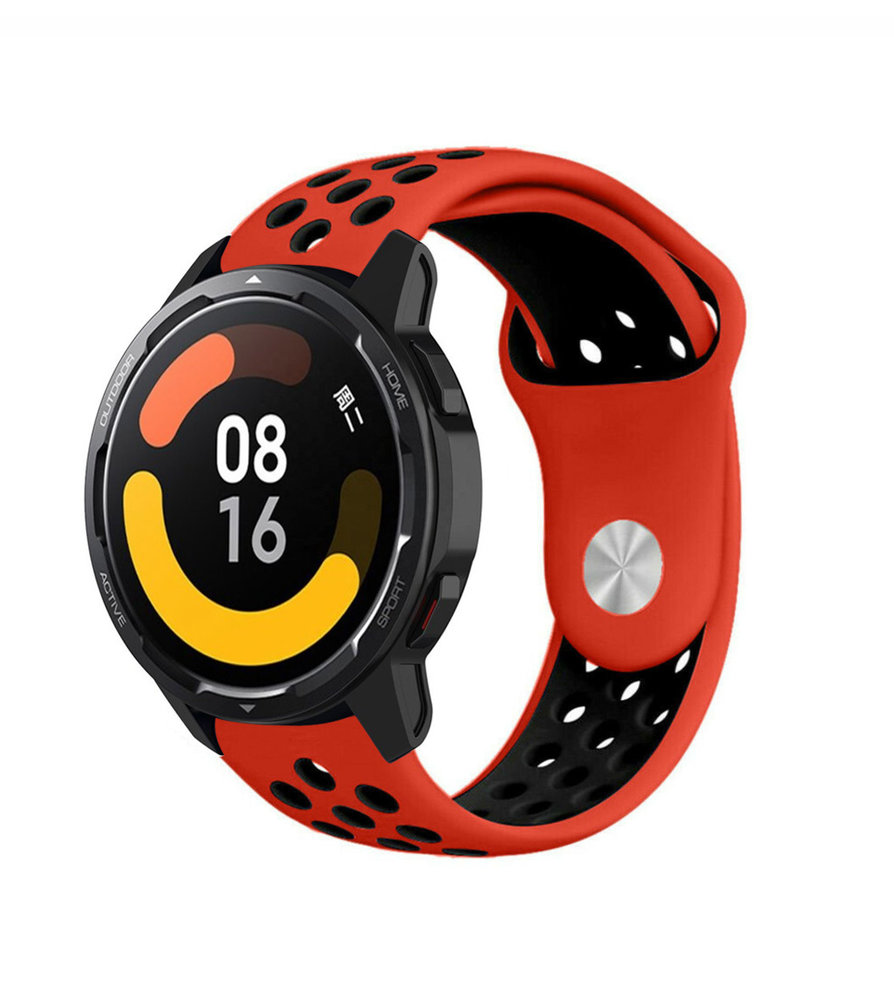 Strap-it Strap-it Correa deportiva Xiaomi Watch S1 (roja/negra) Strap-it Strap-it Correa deportiva Xiaomi Watch S1 (roja/negra)