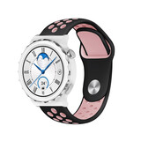 Strap-it Correa deportiva Huawei Watch GT 3 Pro 43mm (negro/rosa) Strap-it Correa deportiva Huawei Watch GT 3 Pro 43mm (negro/rosa)