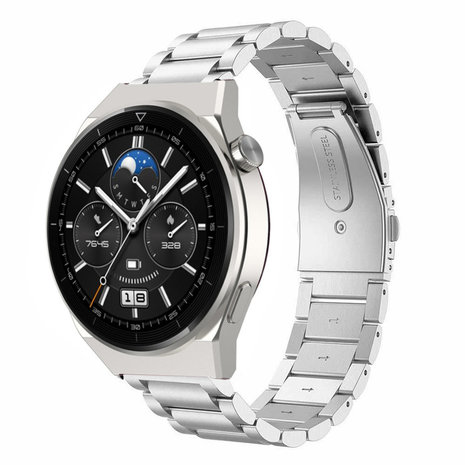 Strap-it Strap-it Correa acero Huawei Watch GT 3 Pro 46mm (plata) Strap-it Strap-it Correa acero Huawei Watch GT 3 Pro 46mm (plata)