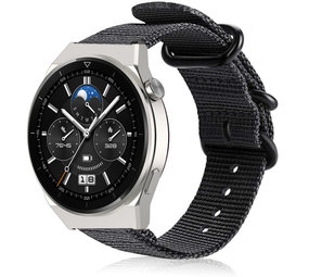 Strap-it Correa nylon con hebilla Huawei Watch GT 3 Pro 46mm (negra) Strap-it Correa nylon con hebilla Huawei Watch GT 3 Pro 46mm (negra)