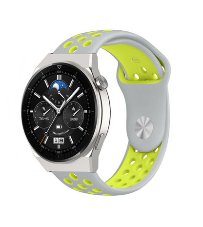 Strap-it Strap-it Correa deportiva Huawei Watch GT 3 Pro 46mm (gris/amarillo) Strap-it Strap-it Correa deportiva Huawei Watch GT 3 Pro 46mm (gris/amarillo)