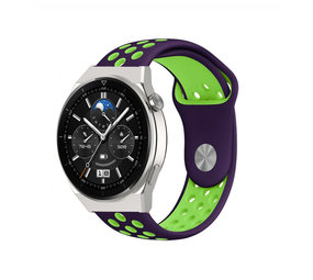 Strap-it Correa deportiva Huawei Watch GT 3 Pro 46mm (púrpura/verde) Strap-it Correa deportiva Huawei Watch GT 3 Pro 46mm (púrpura/verde)