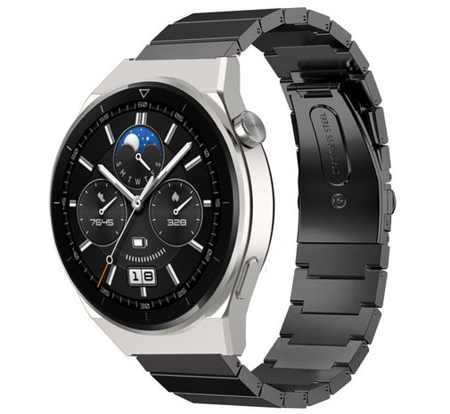 Strap-it Strap-it Correa metálica Huawei Watch GT 3 Pro 46mm (negro) Strap-it Strap-it Correa metálica Huawei Watch GT 3 Pro 46mm (negro)