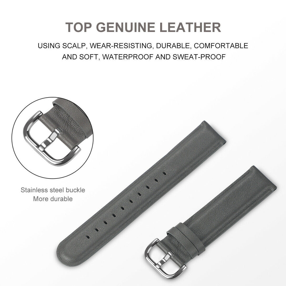 Strap-it Strap-it Correa cuero Huawei Watch GT 3 Pro 46mm (gris oscuro) Strap-it Strap-it Correa cuero Huawei Watch GT 3 Pro 46mm (gris oscuro)