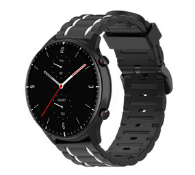 Strap-it Correa deportiva hebilla Amazfit GTR 2 (negro/blanco) Strap-it Correa deportiva hebilla Amazfit GTR 2 (negro/blanco)