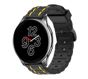 Strap-it Correa deportiva hebilla OnePlus Watch (negro/amarillo) Strap-it Correa deportiva hebilla OnePlus Watch (negro/amarillo)