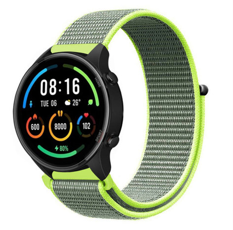 Correa nylon Xiaomi Mi Watch fluorescente Correasmartwatch.es