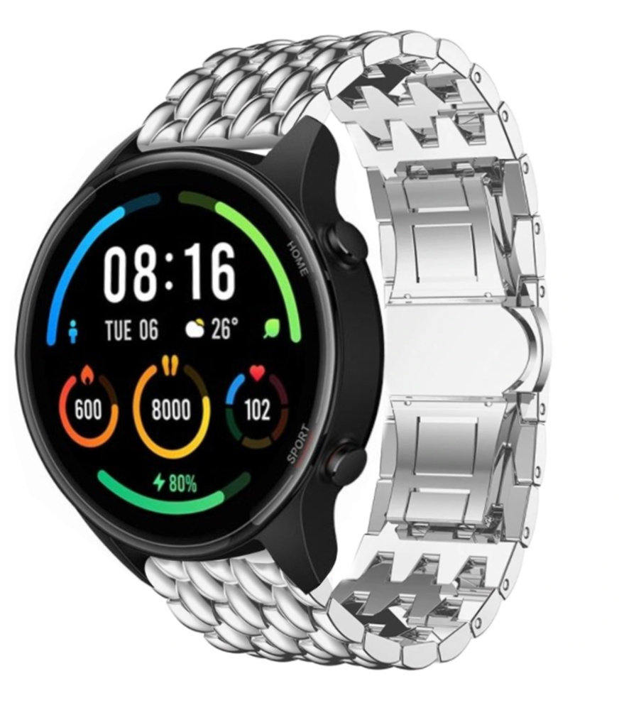 Strap-it Strap-it Correa acero dragon Xiaomi Mi Watch (plata) Strap-it Strap-it Correa acero dragon Xiaomi Mi Watch (plata)