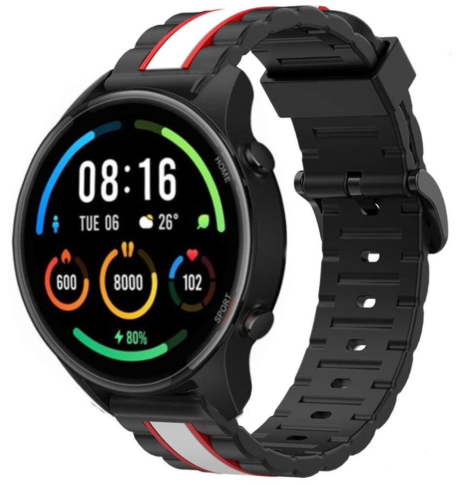 Strap-it Strap-it Correa Xiaomi Mi Watch Edición Especial (negro/blanco) Strap-it Strap-it Correa Xiaomi Mi Watch Edición Especial (negro/blanco)