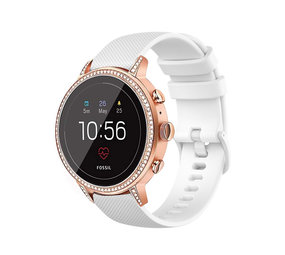 Strap-it Correa silicona Fossil Gen 5e - 42mm (blanca)